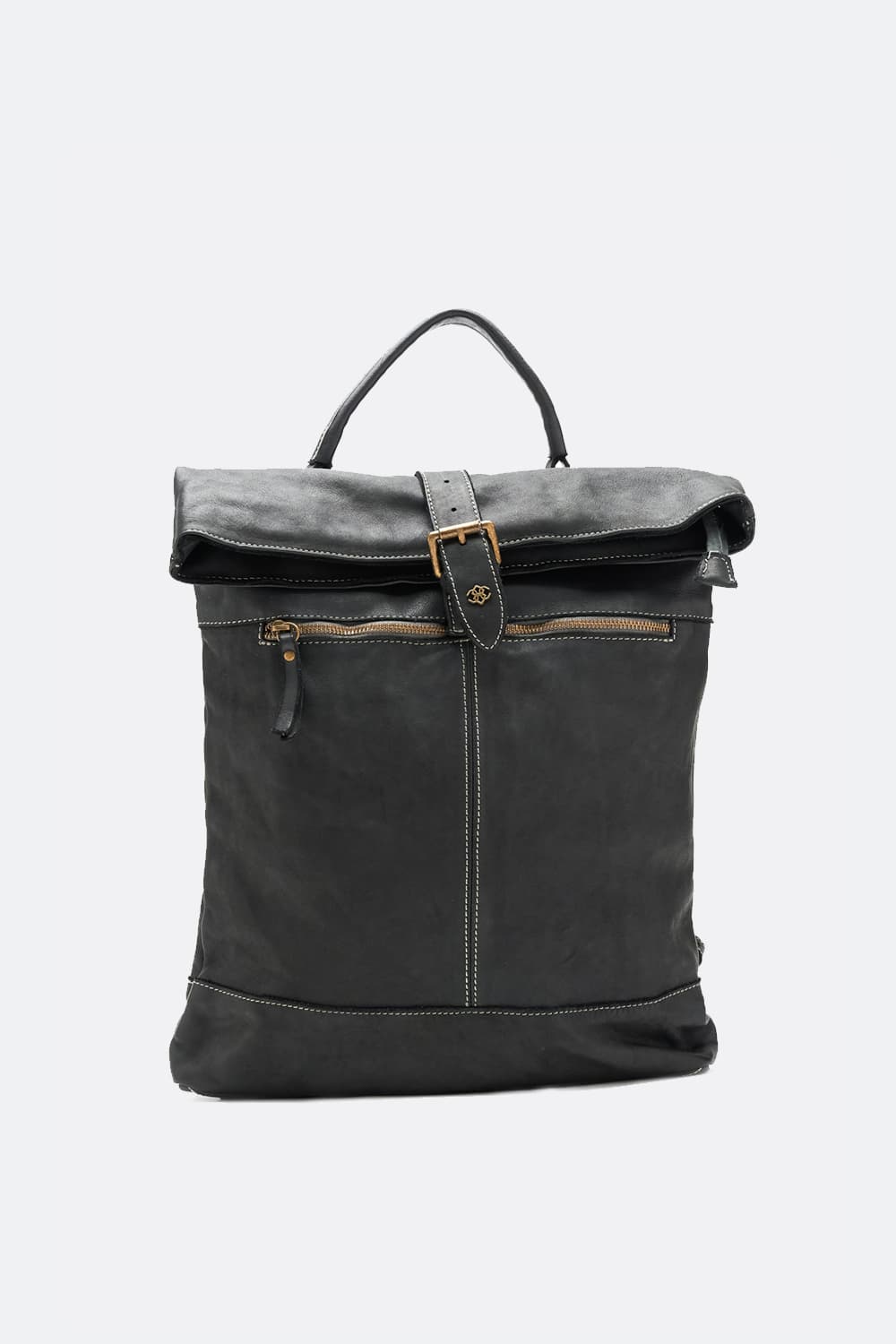 Grosseto Gold backpack 100% genuine leather Made in Italy - Barone Firenze