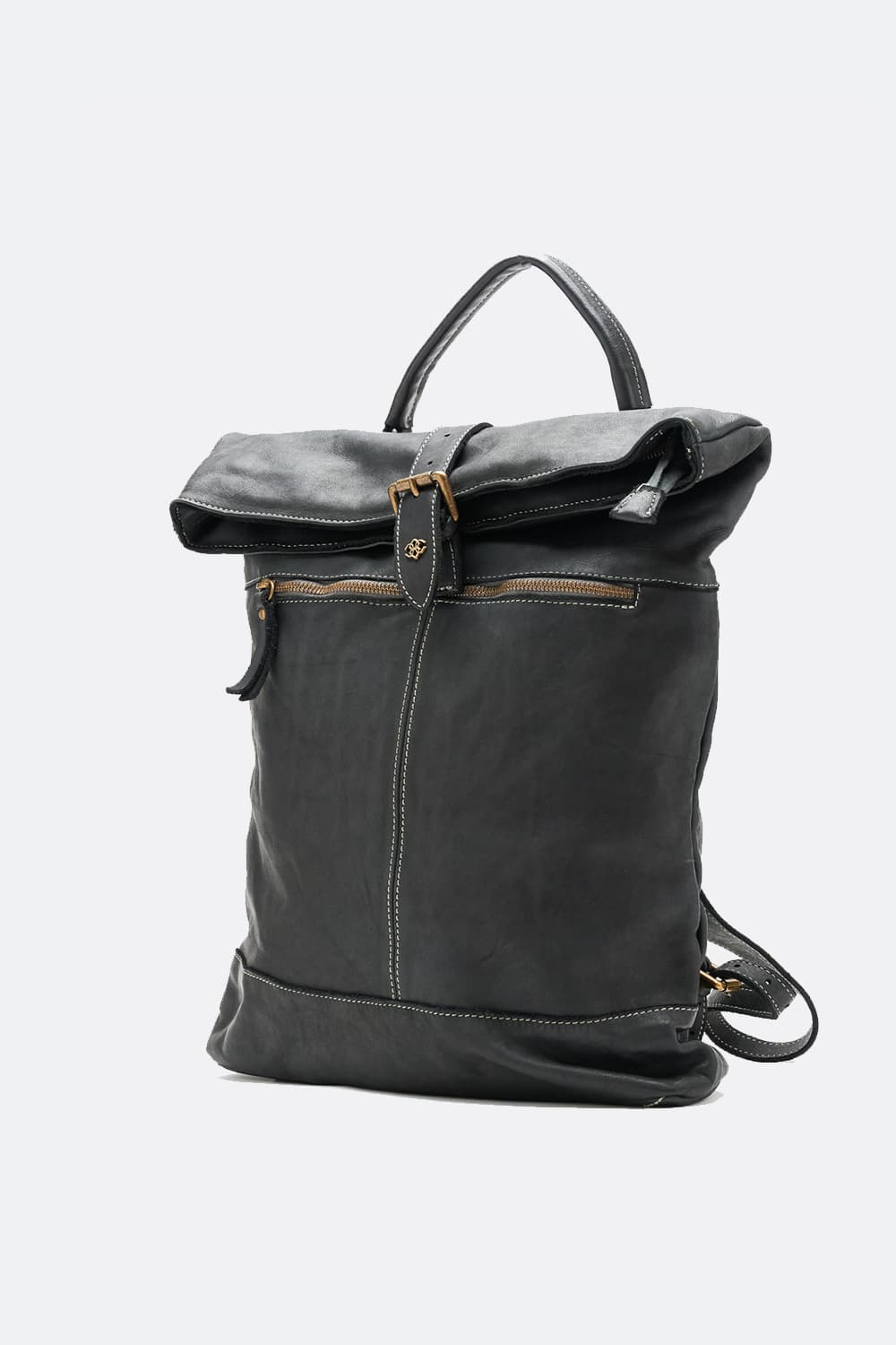 Grosseto Gold backpack 100% genuine leather Made in Italy - Barone Firenze