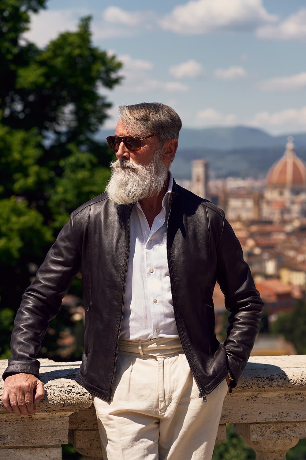 Massi jacket man 100% genuine leather Made in Italy - Barone Firenze