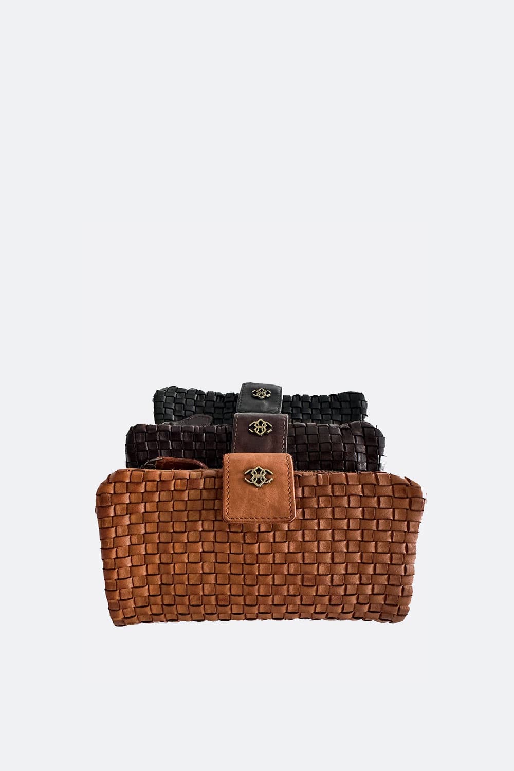 Intreccio Large Button Wallet - Barone Firenze