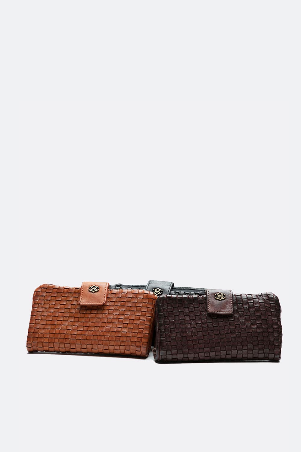 Intreccio Large Button Wallet - Barone Firenze