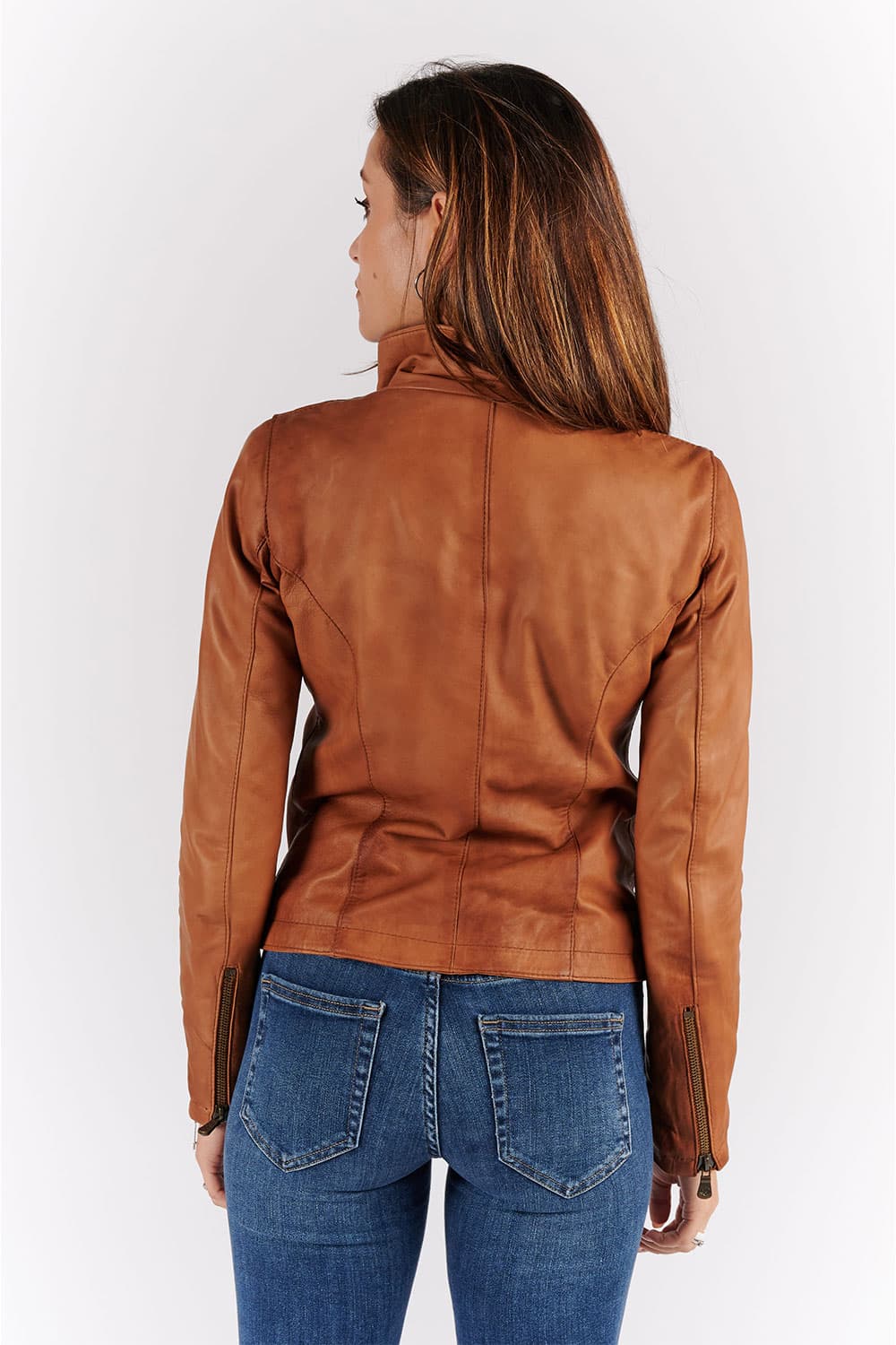 Sally Bis Vintage women's jacket 100% genuine leather Made in Italy - Barone Firenze