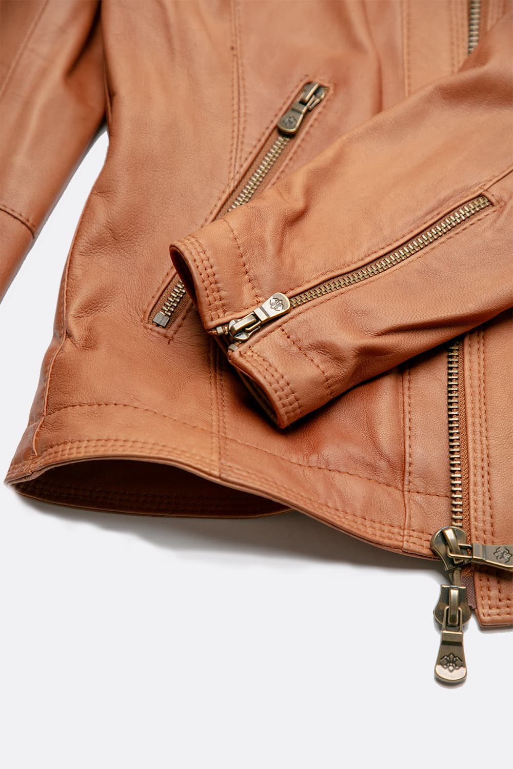 Sofia Vintage Women's Jacket 100% genuine leather Made in Italy - Barone Firenze