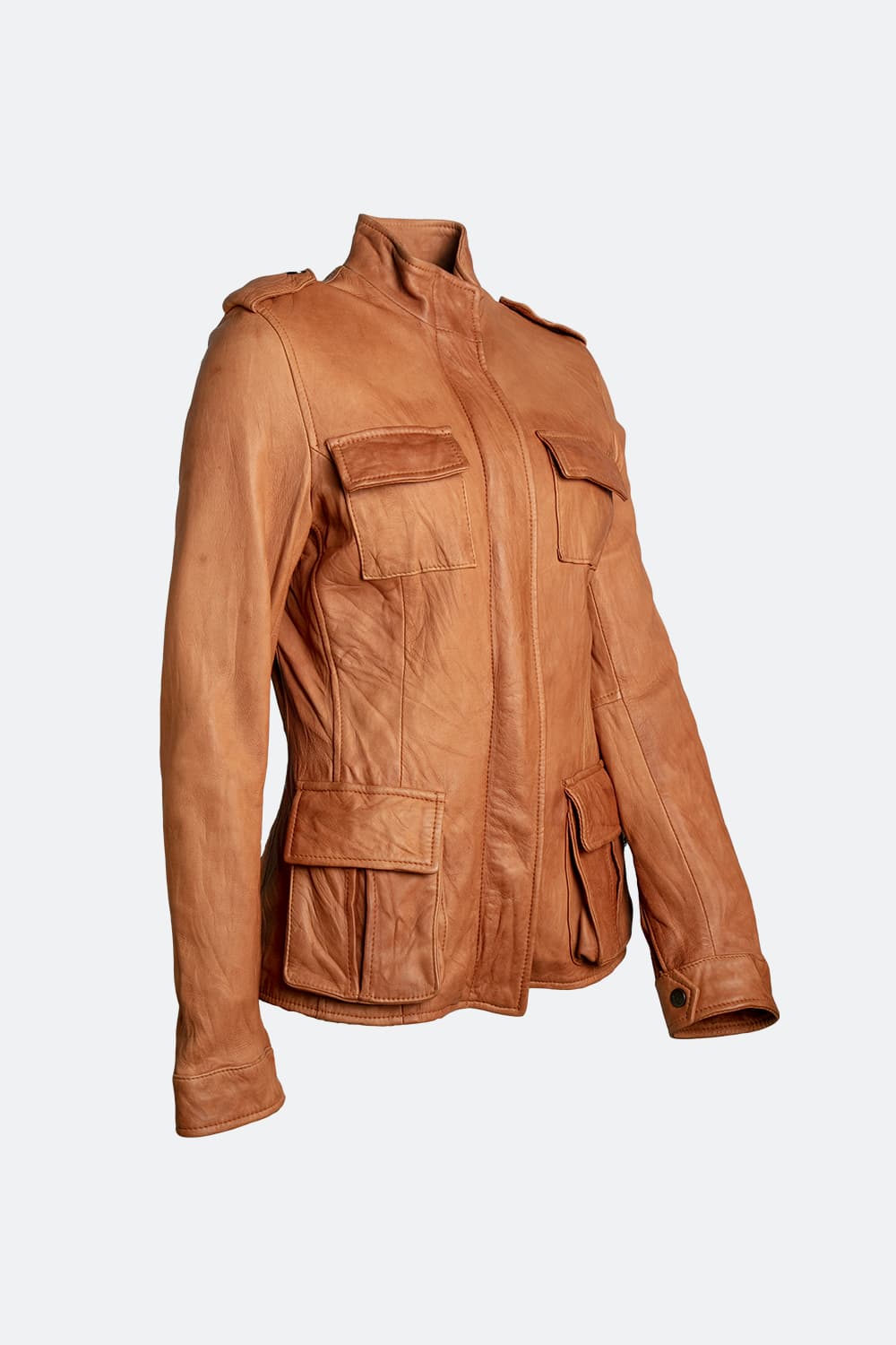 Tushna Vintage women's jacket 100% genuine leather Made in Italy - Barone Firenze