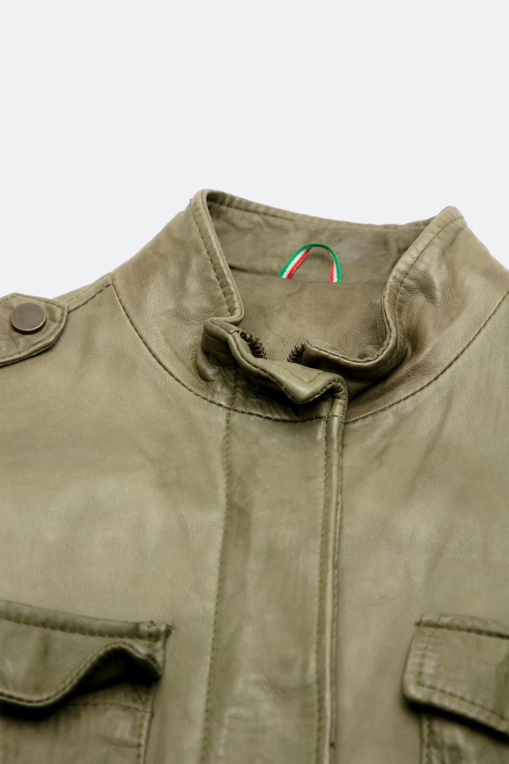 Tushna Vintage women's jacket 100% genuine leather Made in Italy - Barone Firenze