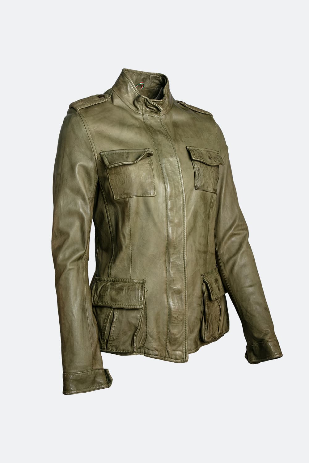 Tushna Vintage women's jacket 100% genuine leather Made in Italy - Barone Firenze