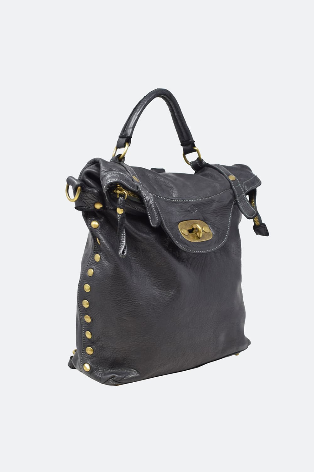 Forte Piccolo Backpack 100% genuine leather Made in Italy - Barone Firenze