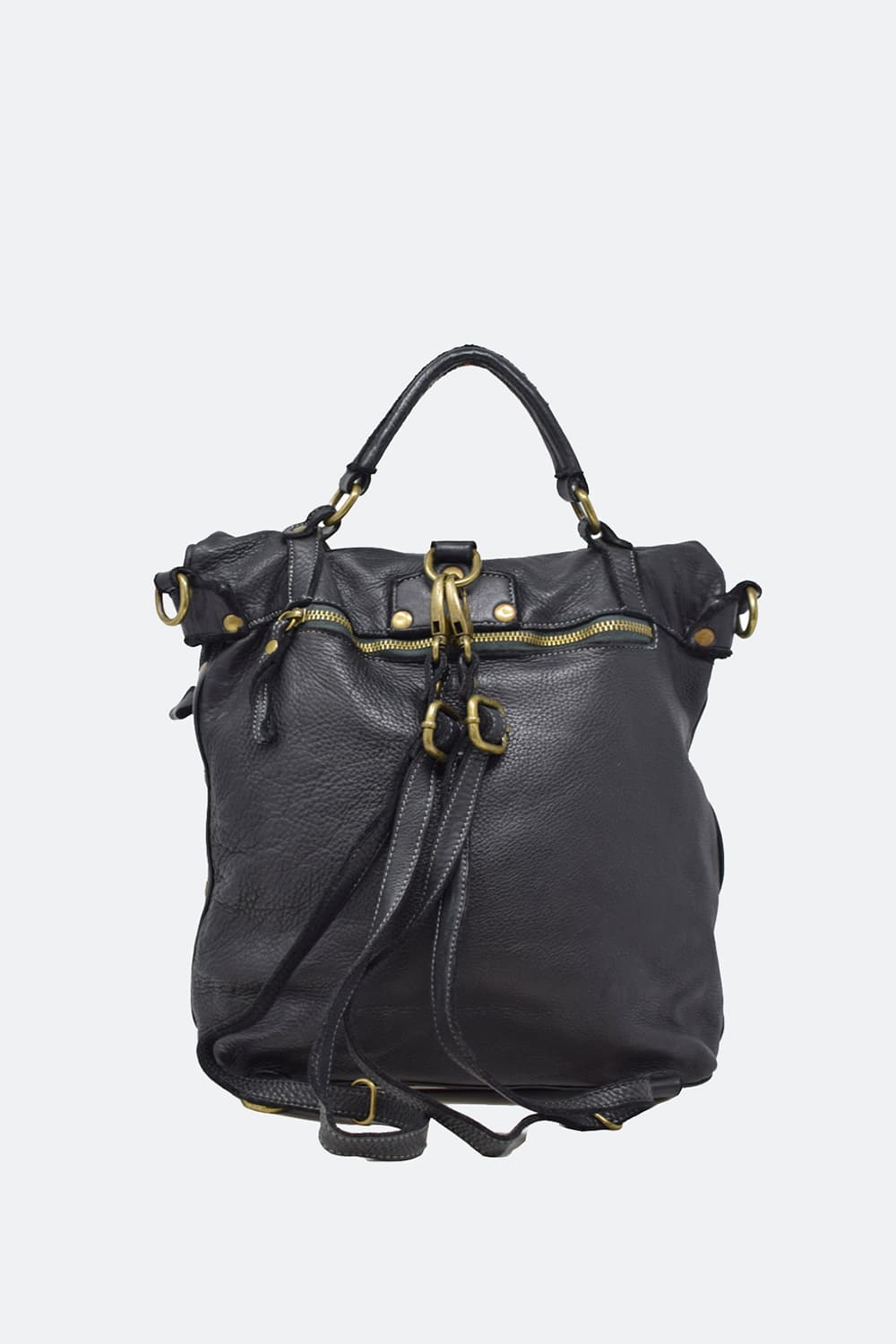 Forte Piccolo Backpack 100% genuine leather Made in Italy - Barone Firenze