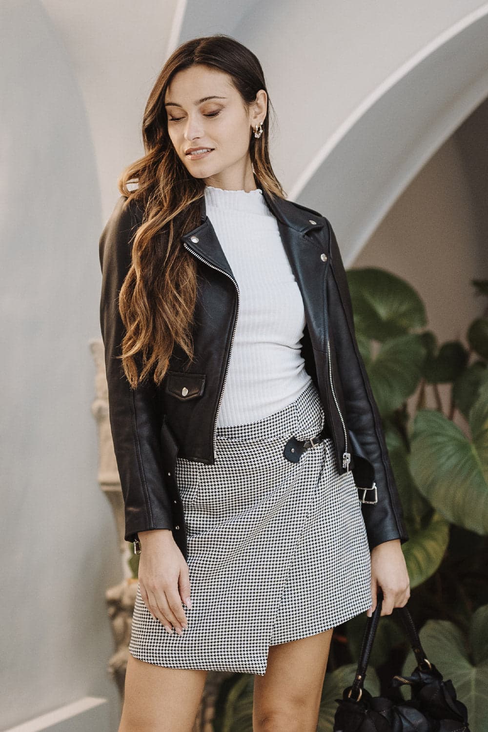 Chiodo Donna jacket 100% genuine leather Made in Italy - Barone Firenze
