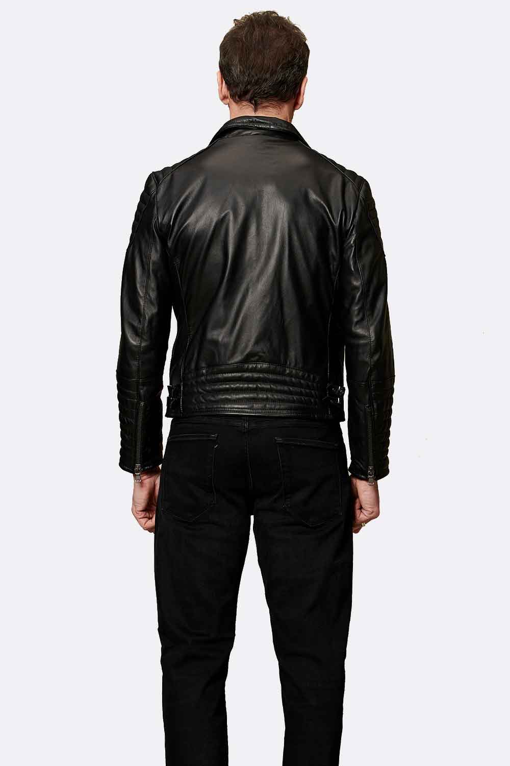 Chiodo Matteo Bike women's jacket 100% genuine leather Made in Italy- Barone Firenze