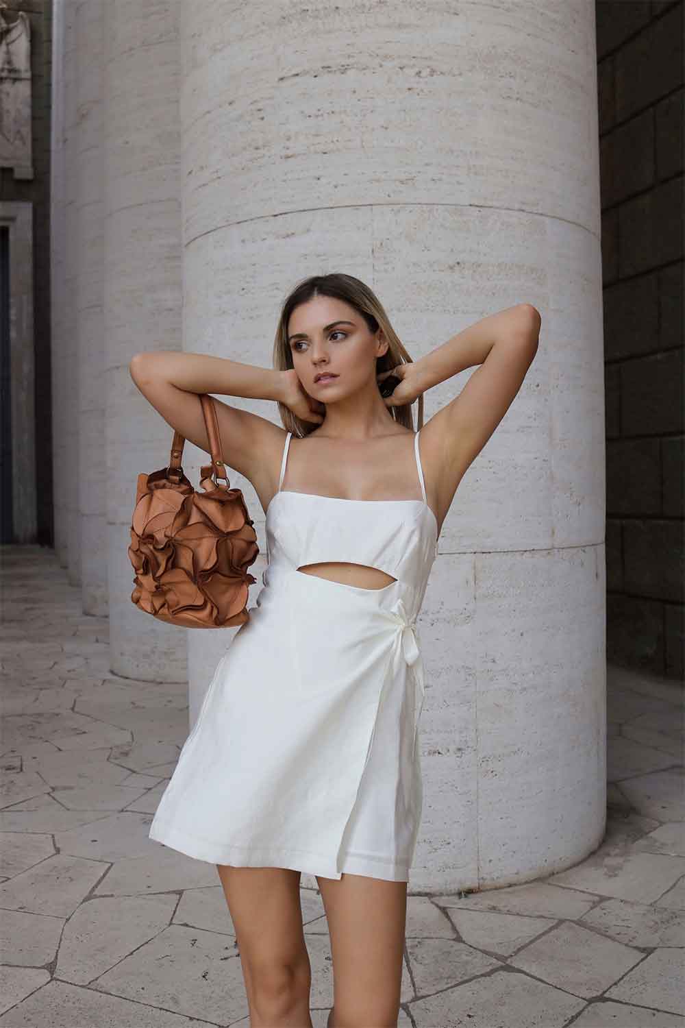 Fiore bag woman 100% genuine leather Made in Italy - Barone Firenze