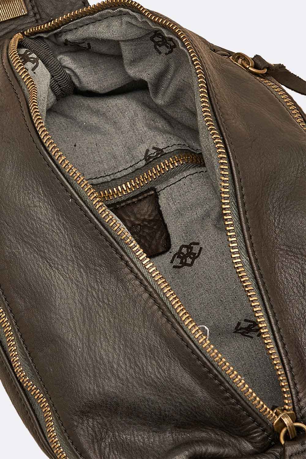 Marsupio Certaldo man 100% genuine leather Made in Italy - Barone Firenze