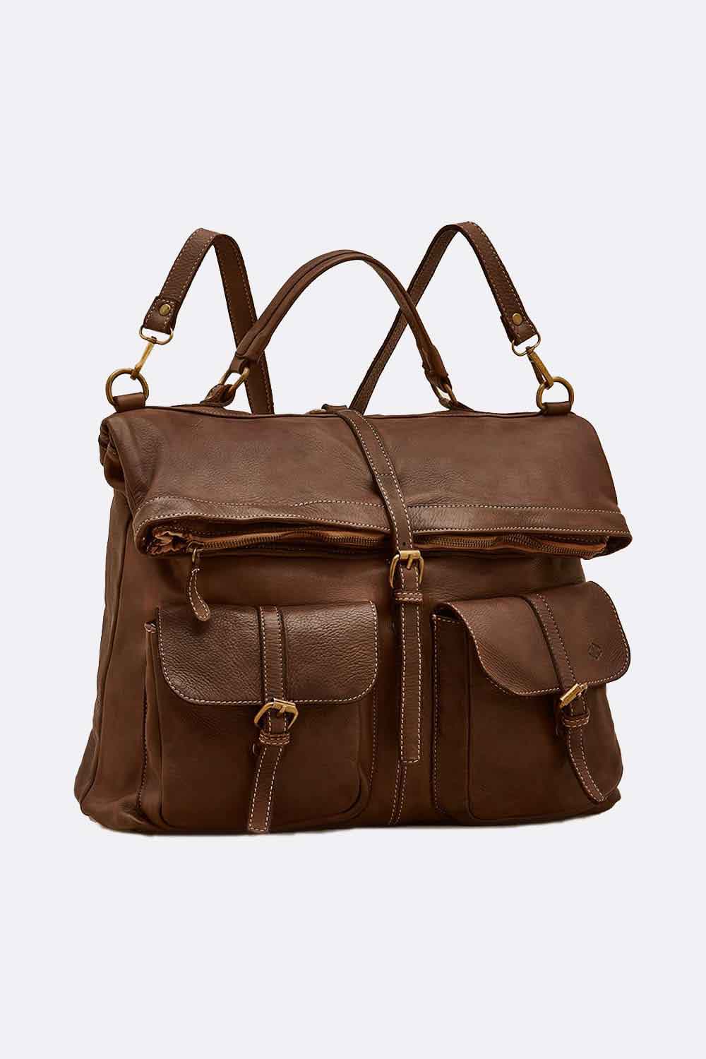 Massa backpack 100% genuine leather Made in Italy - Barone Firenze
