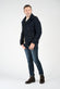 Cappotto Doppio Petto Uomo Misto Lana Blu uomo Barone firenze - 3