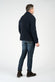Cappotto Doppio Petto Uomo Misto Lana Blu uomo Barone firenze - 4