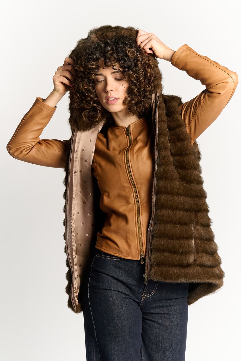 Gilet Cortina Testa di Moro donna Barone firenze - 3