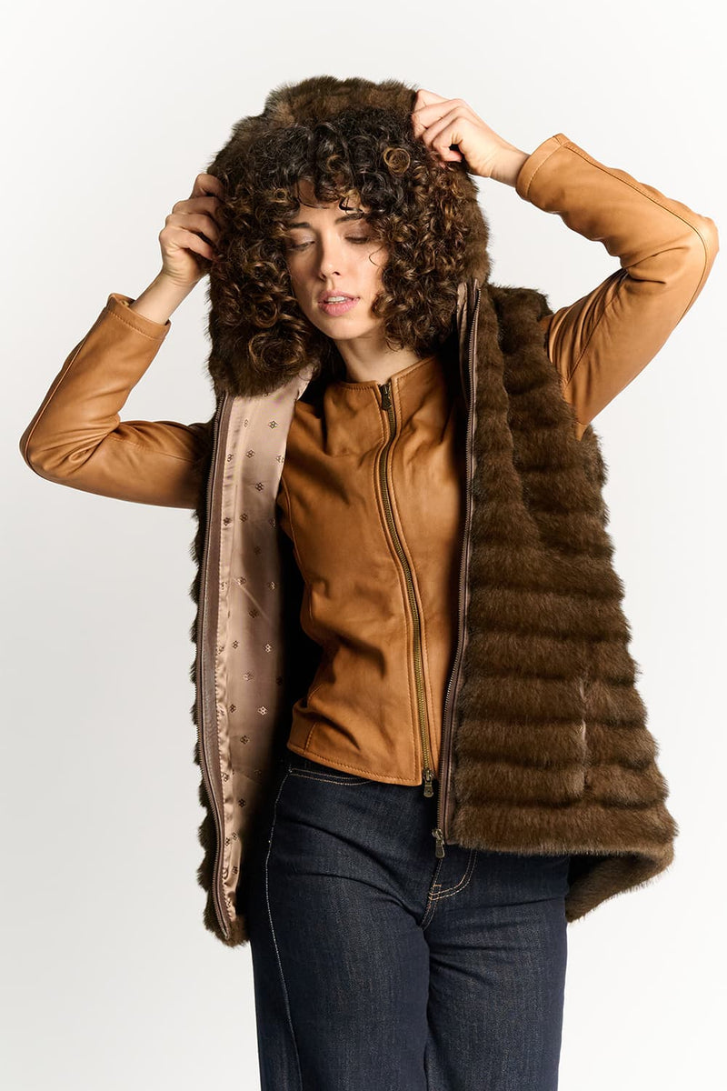 Gilet Cortina Testa di Moro donna Barone firenze - 3
