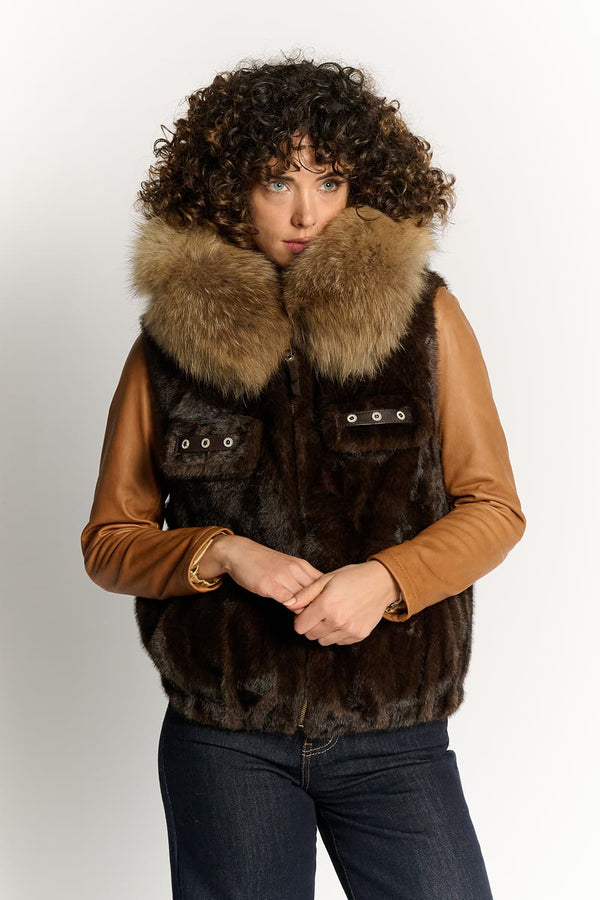 Gilet Valentina Cioccolato donna Barone firenze