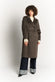 Cappotto Tortora Doppio Petto Alpaca donna Barone firenze - 3