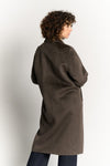 Cappotto Tortora Doppio Petto Alpaca donna Barone firenze - 4