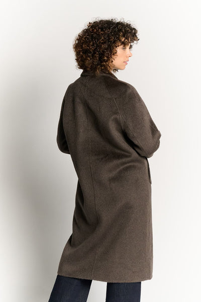 Cappotto Tortora Doppio Petto Alpaca