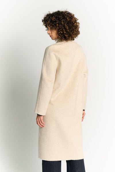 Cappotto Beige Doppio Petto Alpaca