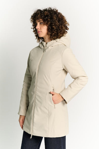 Piumino Termico Donna Lungo Beige