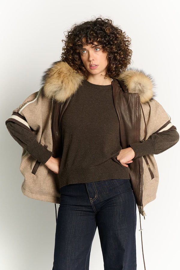 Poncho Marta Nocciola donna Barone firenze