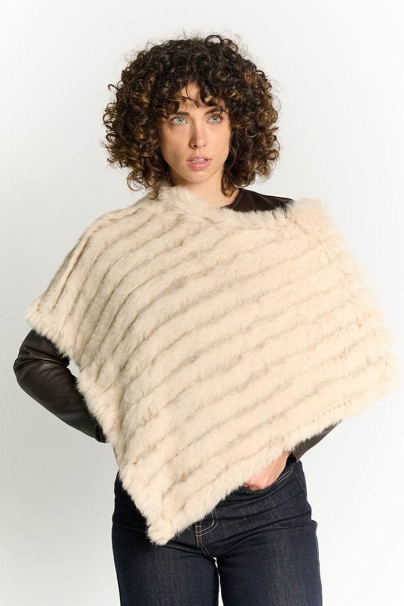 Mantella Lapin Crema donna Barone firenze - 1