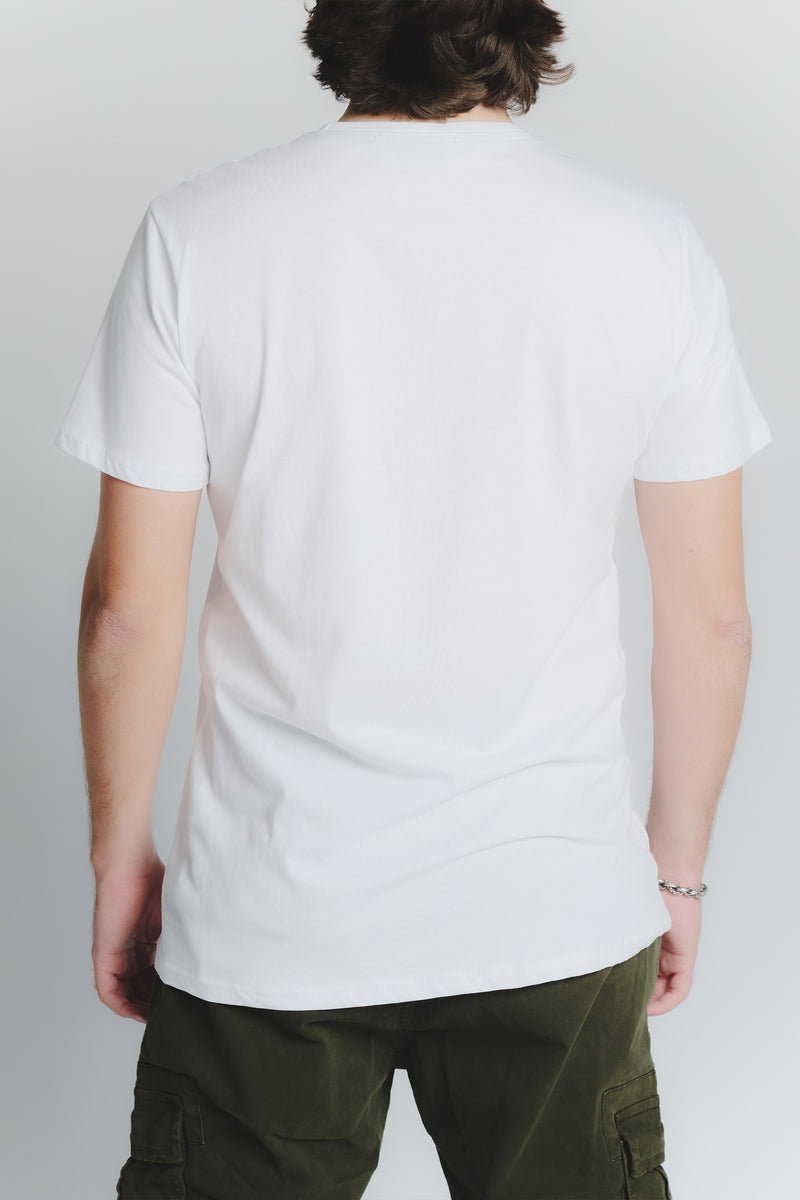 T-Shirt Uomo Taschino Bianco uomo Barone firenze - 3