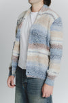 Cardigan Mélange Beige Denim da Uomo uomo Barone firenze - 2