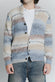 Cardigan Mélange Beige Denim da Uomo uomo Barone firenze - 3