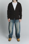 Cardigan Misto Lana Testa di Moro da Uomo uomo Barone firenze - 2