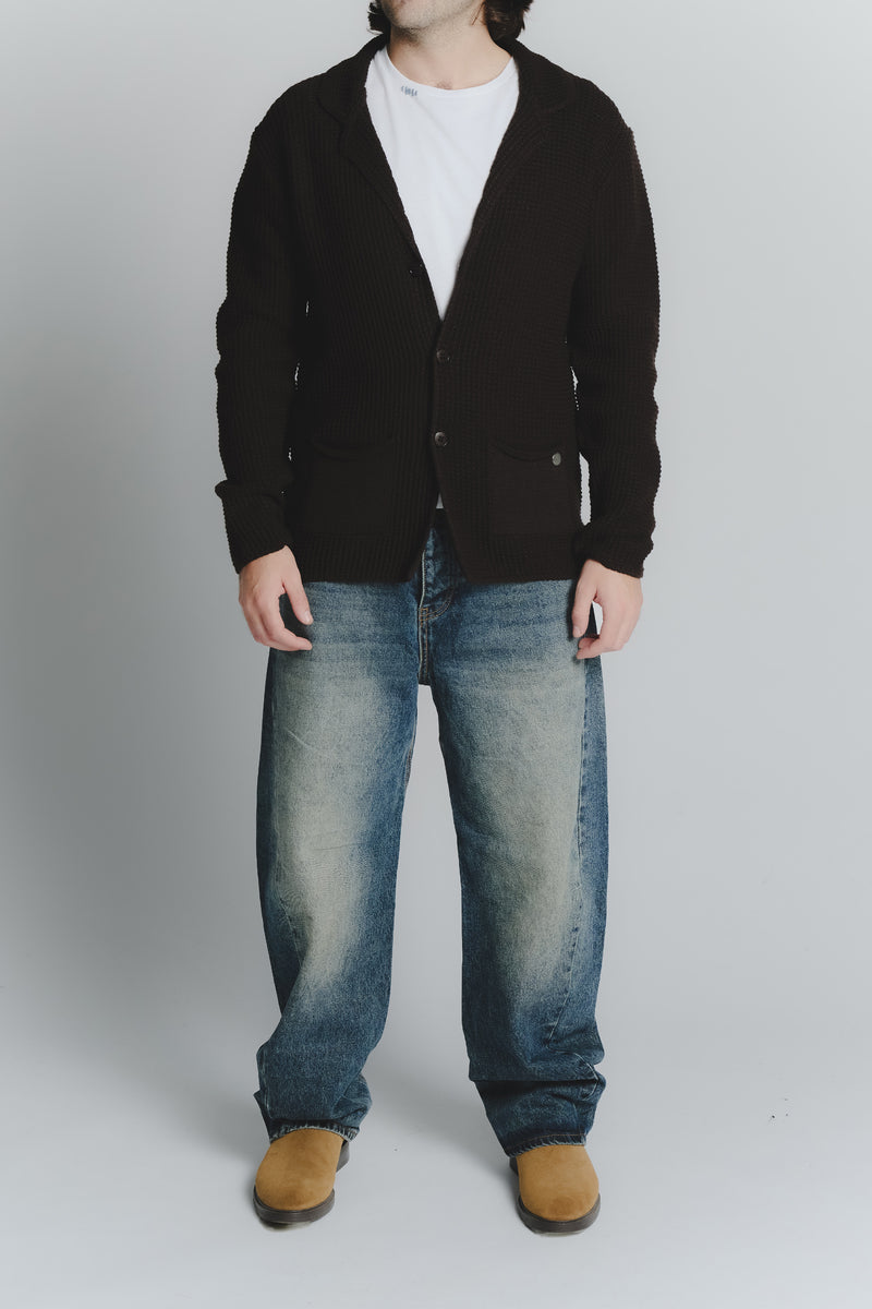 Cardigan Misto Lana Testa di Moro da Uomo uomo Barone firenze - 2