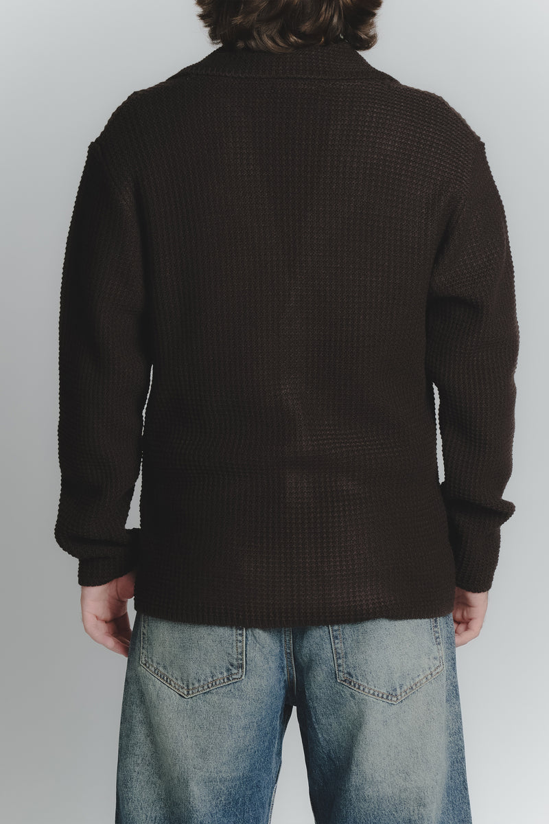 Cardigan Misto Lana Testa di Moro da Uomo uomo Barone firenze - 4