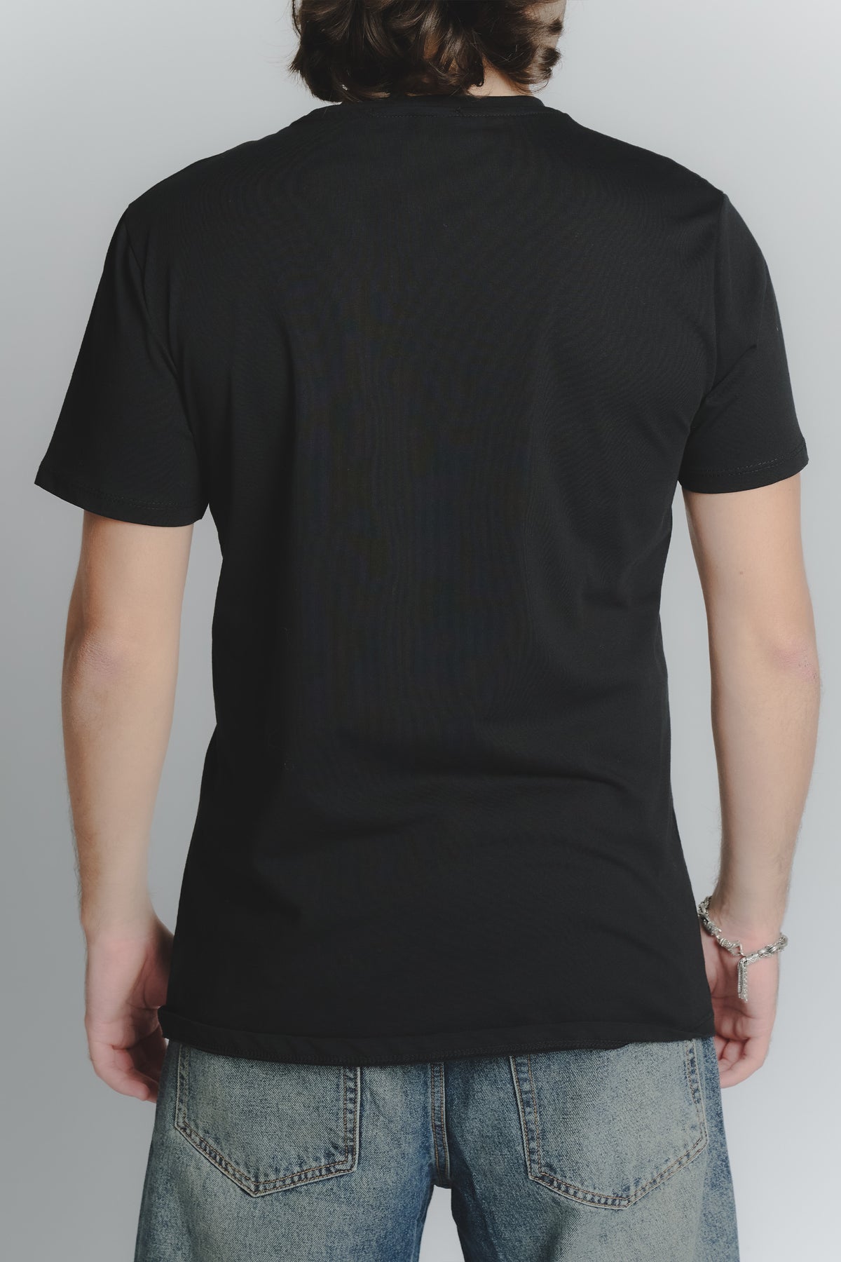 T-Shirt Uomo Taschino Nero uomo Barone firenze - 2