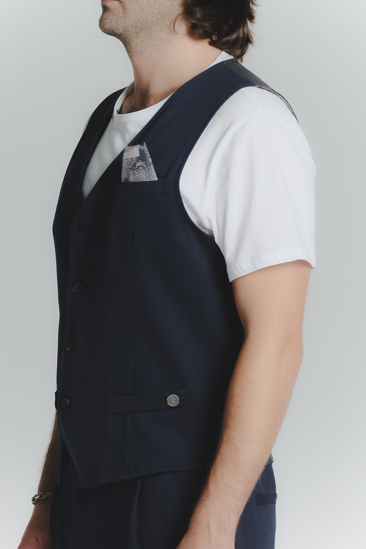 Gilet Uomo Blu uomo Barone firenze - 3