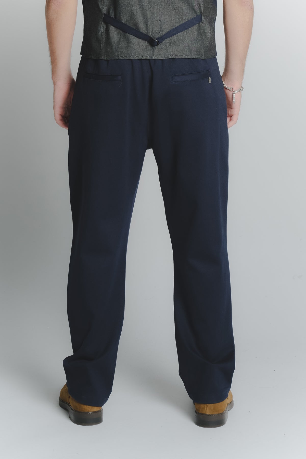 Pantaloni Blu uomo Barone firenze - 2