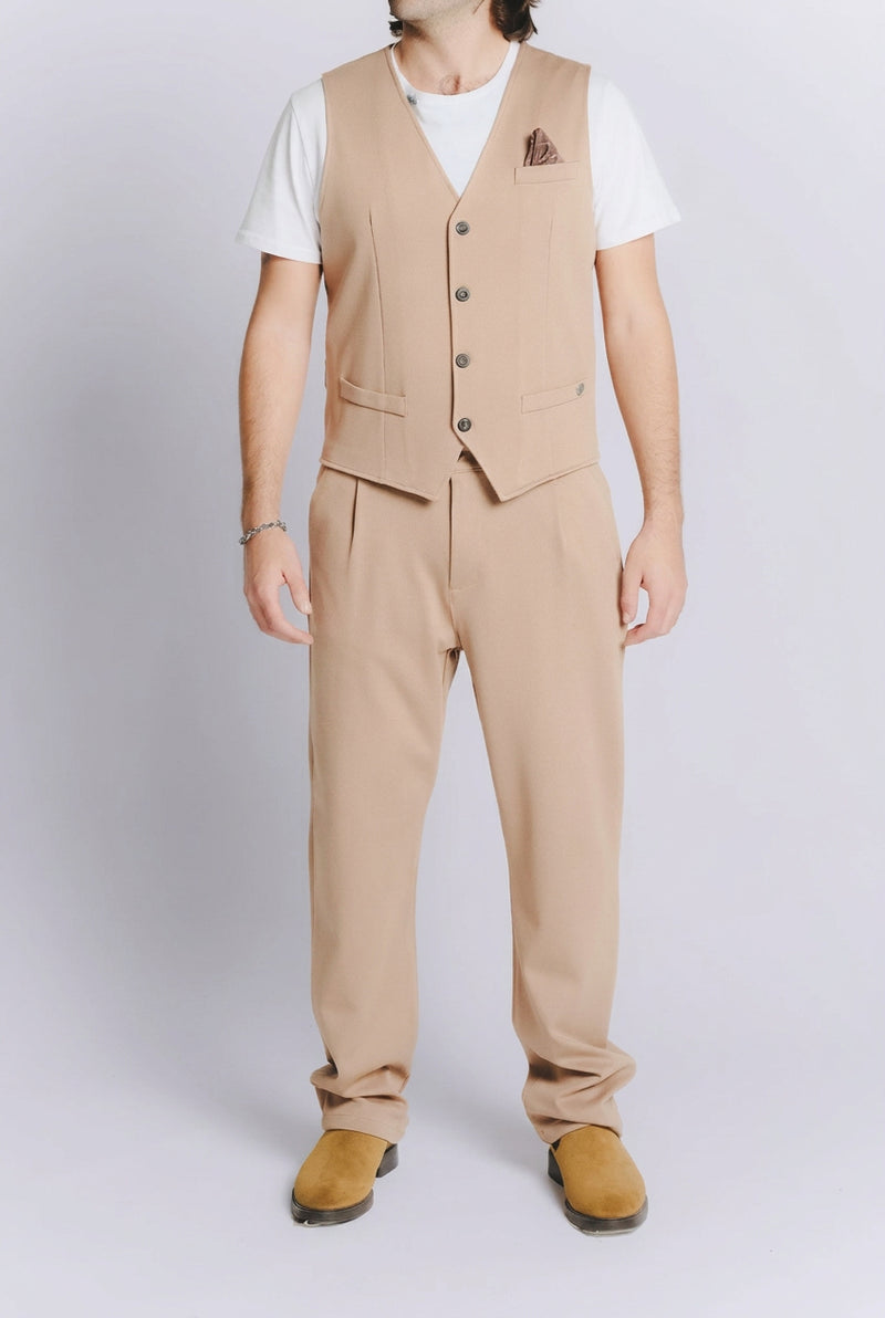 Pantaloni Camel uomo Barone firenze - 1