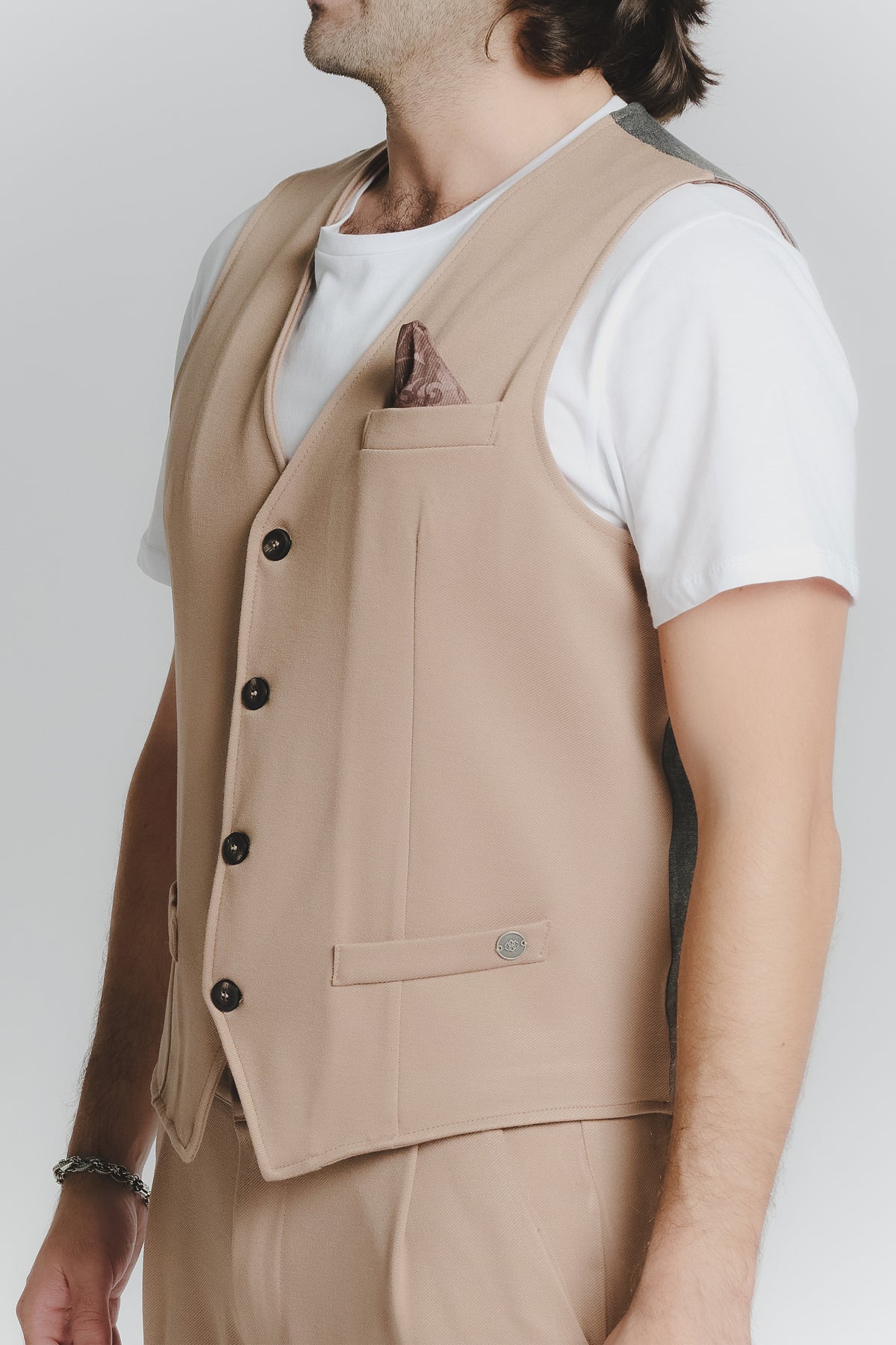 Gilet Uomo Camel uomo Barone firenze - 3