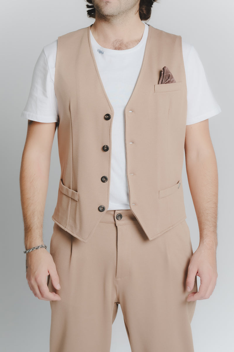 Gilet Uomo Camel uomo Barone firenze - 1