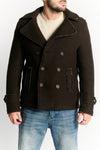 Cappotto Doppio Petto Uomo Misto Lana Testa di moro uomo Barone firenze - 2