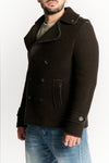 Cappotto Doppio Petto Uomo Misto Lana Testa di moro uomo Barone firenze - 3