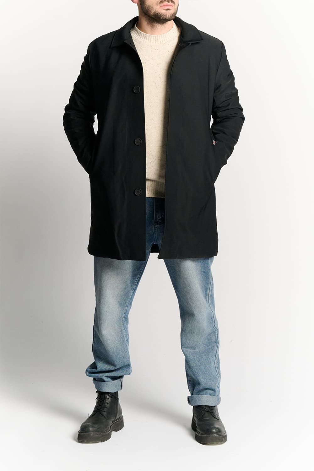 Piumino Termico Uomo Lungo Nero uomo Barone firenze - 1