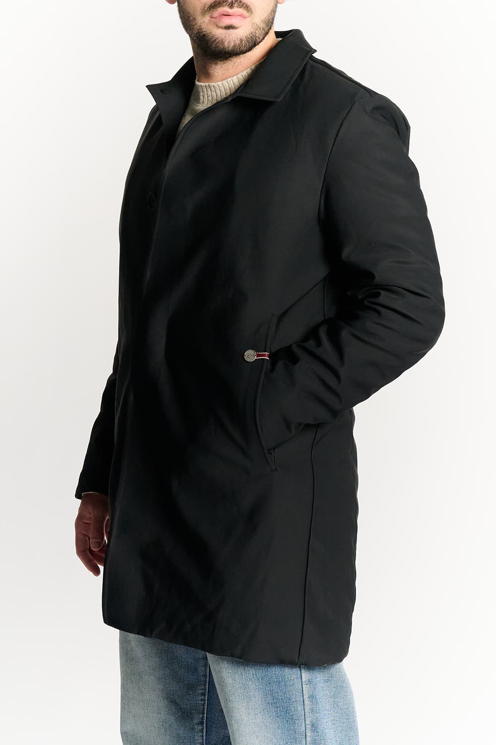 Piumino Termico Uomo Lungo Nero