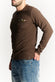 Maglia Uomo Cotone a Maniche Lunghe Testa di moro uomo Barone firenze - 2