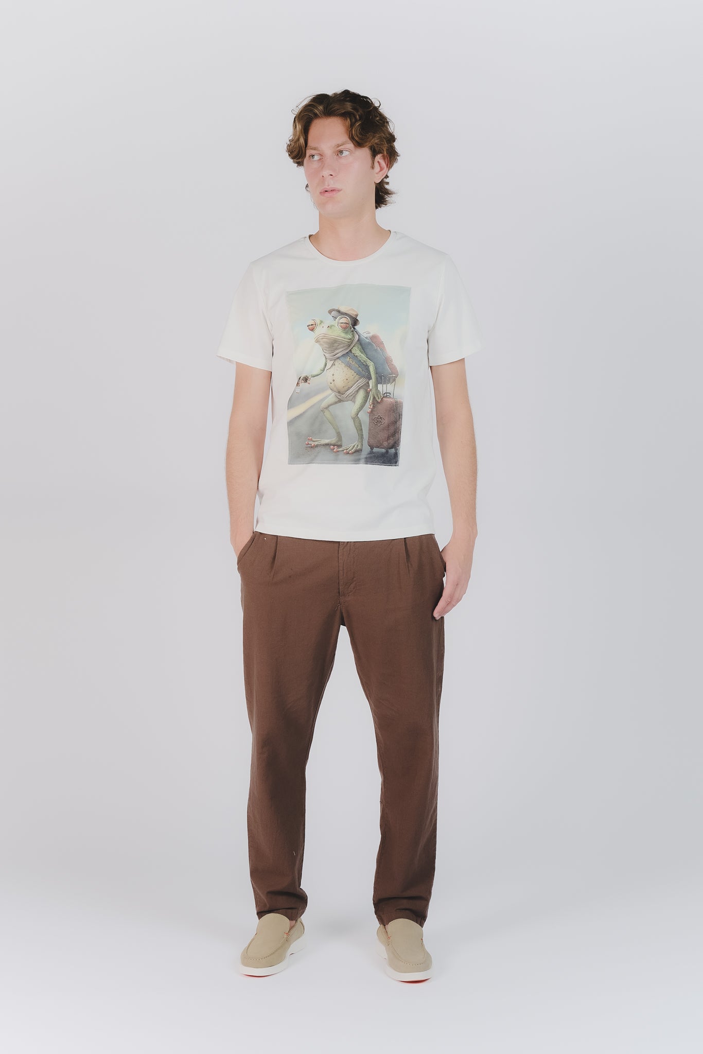 T-Shirt Uomo Stampa Rana uomo Barone firenze - 2