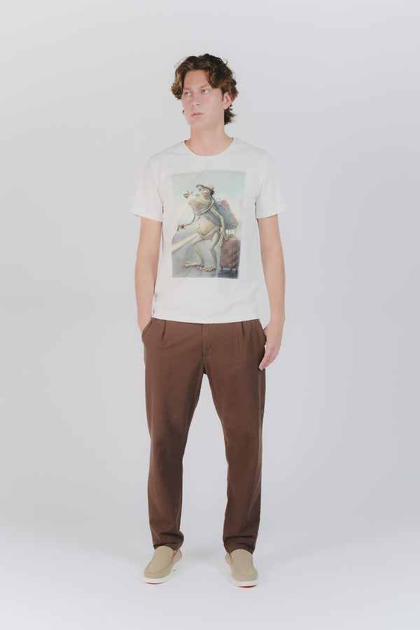 T-Shirt Uomo Stampa Rana uomo Barone firenze