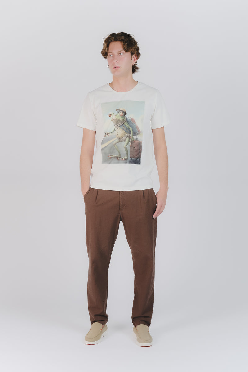 T-Shirt Uomo Stampa Rana uomo Barone firenze - 2