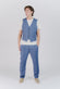 Pantaloni Eleganti Melange Bluette uomo Barone firenze - 2